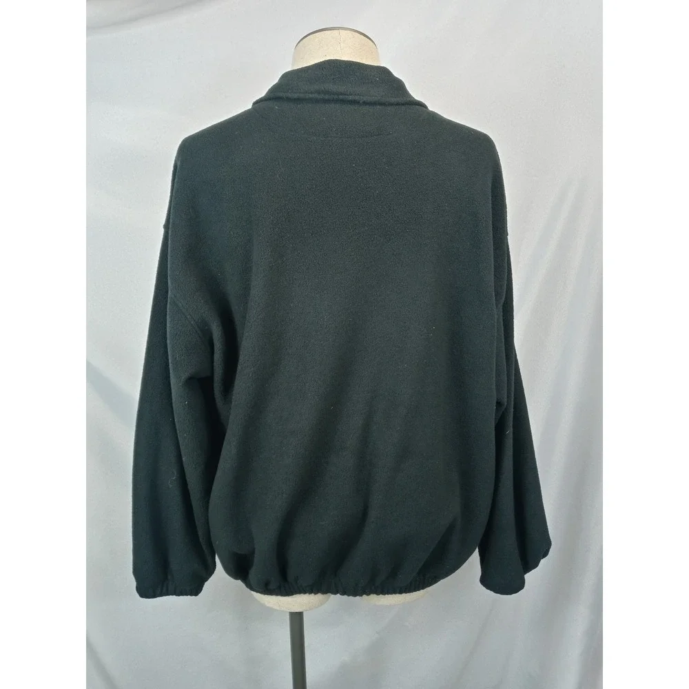 Remington Fleece Jacket Mens Large Black Full Zip Outdoor‎ Hunting Gorpcore Y2K